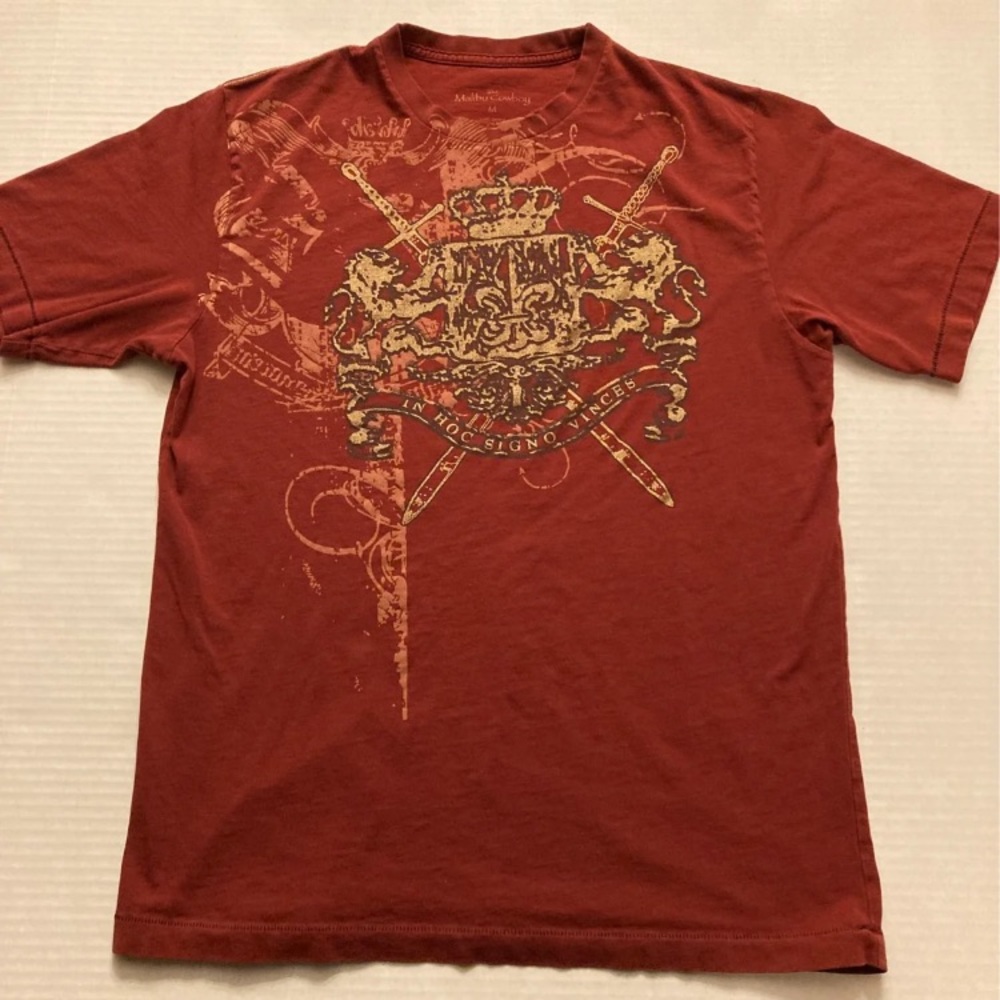 Premium T-shirt with Gold Threading 100% Cotton Size M